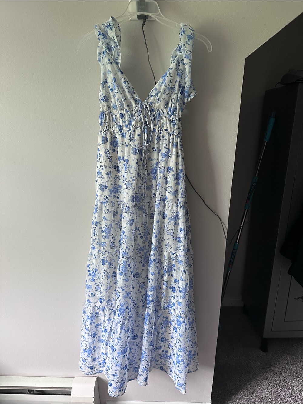 Marshalls Blue and White Floral Maxi Dress